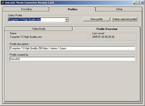Screenshot of Unlogic Movie Converter